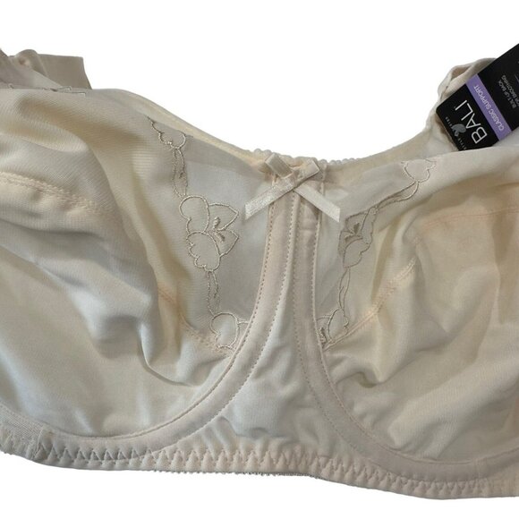 Bali Classic Support Underwire Bra Style 0180 Size 36DDD Ivory No Padding NEW - Picture 12 of 12